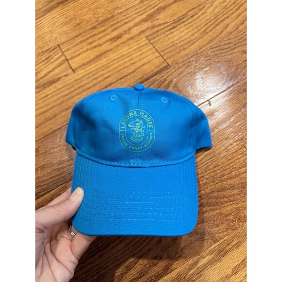 King Ranch Laguna Madre Texas Coast Fishing Cap YOUTH Hat Blue Green NEW - Picture 1 of 5